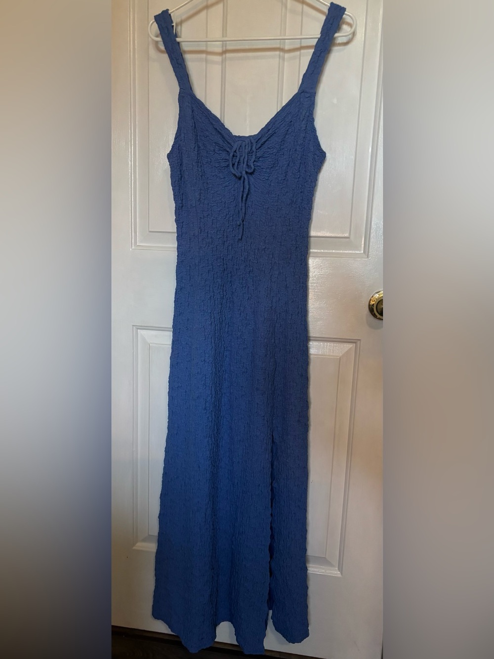 SALTWATER LUXE CANNAN MIDI DRESS - DUSTY BLUE - Picture 2 of 7